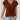 Women's brick red V-neck relaxed fit tee in size XXL, showcasing a soft and stylish casual wear design with short sleeves and a comfortable waist fit.