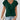 Women's green V-neck relaxed fit tee, featuring soft fabric and casual style, shown in size XXL.
