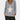Women's gray V-neck long sleeve pullover sweater featuring sequin star embellishments on the front.