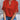Women's red V-neck split sleeve blouse in XXL, showcasing elegant design suitable for summer work attire.