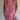 Women's pink floral knee-length dress in size 5XL, showcasing a lightweight and comfortable design suitable for summer, featuring short sleeves and a flattering tunic style with a focus on waist and shoulder details.