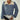 Women's blue and white houndstooth crewneck sweater featuring a retro knitwear design, shown in marine blue and apricot color combination in size 2XL. The sweater has long sleeves and a classic tartan pattern, emphasizing the neck and waist areas.