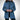 Elegant women's blue wool coat with a tailored fit, featuring a classic collar and long sleeves in a sea blue color, designed for winter wear.