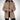 Women's elegant designer tailored winter coat in khaki, featuring a structured silhouette with long sleeves and a refined neckline.
