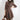 Women's brown wool double-breasted trench coat in size 4XL featuring a stylish design suitable for winter wear, showcasing long sleeves, a structured collar, and a knee-length hem. The model is standing to display the coat's classic fit and elegant textile.