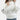 Women's white cozy floral embroidered sweater featuring long sleeves and a round neck, shown in an XL size. Suitable for autumn and winter fashion, the sweater highlights detailed floral embroidery on the fabric.