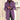 
A purple mid-length winter coat for women featuring a notch lapel and three-button closure, designed for cozy warmth with wool material. The coat is displayed in a 3XL size.
