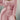 Pink oversized hooded cardigan and drawstring crop top set for women in size 3XL, featuring a cozy knit fabric and fashionable design.
