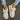 Women's faux fur lined brown corduroy winter loafers in beige, size 43, showcasing a warm, casual slip-on design against a white background.