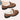 Brown women's faux fur-lined suede loafers featuring a bow tie design.