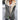 Women's gray fleece lined corduroy jacket in 5XL with a plush faux fur collar, featuring long sleeves and a stylish design.