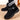 Women's fur-lined suede snow boots in Nero color, size 44, featuring anti-skid soles made of synthetic rubber, designed for winter wear.