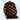 Women's black autumn leaf knit sweater in XL, featuring long sleeves, a stylish collar, and a patterned orange design suitable for fall fashion.