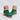 Women's green suede shearling block heel ankle boots with a stylish design and fur lining, showcasing a fashionable combination of suede and leather materials.