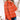 
A women's grey plaid fleece sweater featuring a cozy high neck pullover design, shown in an XL size with orange accents. The sweater has long sleeves and a comfortable fit, ideal for casual wear.