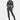 Women's dark gray tracksuit set in size XL, featuring a cropped hoodie and joggers, designed for an urban athleisure style.