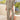 Women's high-waisted light gray linen palazzo pants paired with a khaki top, showcasing summer fashion in a 2XL size.