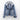 Women's light blue hooded fleece-lined denim jacket in 3XL, featuring a collar and long sleeves, designed as a stylish winter outerwear piece with a light wash finish.
