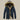 Women's marine blue puffer coat with a faux fur hood, featuring long sleeves and a high collar for warmth, available in size 4XL.