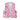 Women's pink lightweight bomber jacket featuring intricate floral embroidery in red and white, with long sleeves and a stylish design.