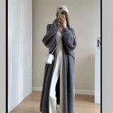 Gray women's cardigan, size 3XL, designed for cozy spring fashion, featuring long sleeves and a comfortable fit.