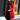 
A red women's long puffer jacket with a fur-trimmed hood, designed as an insulated winter coat. The jacket features a fitted waist, full-length sleeves, and a stylish, warm collar, available in size 3XL.