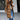 Women's long brown puffer jacket with an insulated, fur-lined hood, suitable for winter. The coat is shown in a 3XL size, featuring long sleeves and a waist-length design.