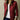 Women's luxury burgundy red quilted slim fit jacket in size 4XL, featuring a designer fashion style with a collar, long sleeves, and a tailored look.