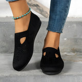 Women's navy blue breathable slip-on shoes featuring lightweight mesh material, perfect for walking and casual wear.