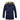 Women's navy blue faux fur hooded insulated water-resistant parka with a fitted waist, long sleeves, and a cozy faux fur-lined collar.