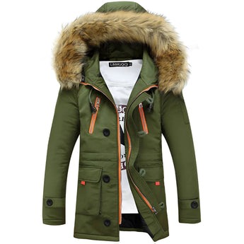 Women's olive green water-resistant parka with faux fur hood, featuring insulated lining, long sleeves, and multiple pockets.