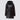 Women's navy long hooded puffer coat in size 5XL, featuring a sleek design with a water-resistant and insulated material, long sleeves, and a protective collar.