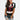 Woman wearing a dark gray women's novelty corset t-shirt with unique graphic design, styled for Oktoberfest, featuring short sleeves and a casual fit in XL size.