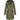 Olive green waterproof hooded long raincoat for women, featuring a stylish design with long sleeves and button details, suitable for plus size 4XL.