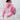 
A woman wearing an oversized pink pullover hoodie. The hoodie is styled as a piece of loungewear, featuring a comfortable and relaxed fit with long sleeves and a roomy neckline.