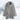 Women's oversized gray fleece coat in 5XL, featuring a plush teddy texture, full sleeves, and a cozy wrap style with a collar and pockets.