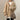 Women's oversized cable knit sweater in khaki, featuring a chunky layered design suitable for winter fashion. The sweater has long sleeves, a high neckline, and is in size 3XL. The color appears as a mix of beige and grey tones.