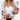 
A women's oversized chunky knit cardigan with multicolor stripes, showcasing its long sleeves and cozy fall design.