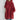 
An oversized red zip-up hoodie for women, featuring a relaxed fit with soft fabric. The hoodie includes a collar, long sleeves, and a front zipper.