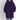 
A women's oversized zip-up hoodie in purple, featuring a relaxed fit. The hoodie is made from soft fabric, with details such as a collar, long sleeves, and a zip front closure. The image highlights the shoulder and neck area, showcasing the comfortable and casual style suitable for sportswear or everyday wear.
