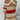 
A stylish women's oversized off-shoulder sweater featuring a red stripe pattern, perfect for autumn fashion. The sweater has long sleeves and a relaxed fit, accentuating the neckline and offering a comfortable and trendy look.