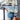 Women's pastel striped knit crew neck lightweight sweater in white and blue, shown in style 3 and size XL, featuring long sleeves and a comfortable fit.