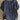 
Dark blue oversized women's blouse with short sleeves, a button-down design, and a collar, showcased on a mannequin.