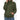 Women's army green teddy fleece jacket in XL size, featuring a cozy soft sherpa texture, zip-up front, and a plush collar.