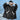Women's black plush oversized fleece hooded winter robe with long sleeves, designed for warmth and comfort as loungewear.