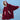 Women's oversized fleece hooded robe in a red and black tartan plaid pattern, designed for warmth and comfort during winter, with long sleeves and a plush texture.