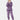 Women's purple fleece pajama set featuring a plush hoodie, long sleeves, and a cozy, comfortable design ideal for loungewear.