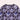 Purple crewneck sweater for women featuring floral embroidery with vibrant violet, magenta, and electric blue flower patterns on the sleeves and body.