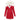 
A women's red insulated parka with a faux fur hood, featuring long sleeves and a stylish, fashion-forward design. The coat is shown in a 5XL size, highlighting its warm, winter-friendly construction and vibrant red color.