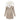 Beige women's insulated parka with faux fur hood, featuring long sleeves and a stylish collar, in a 5XL size.